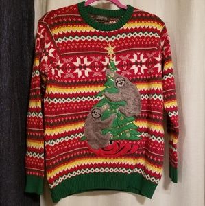 Ugly Christmas Sweater w/ Sloths